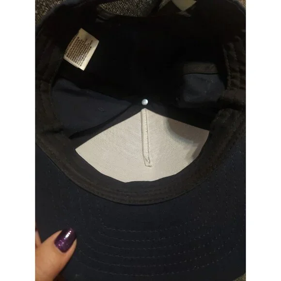 Vans Off‎ The Wall Blue Snapback Hat One Size Fits All Skateboard - Picture 6 of 8